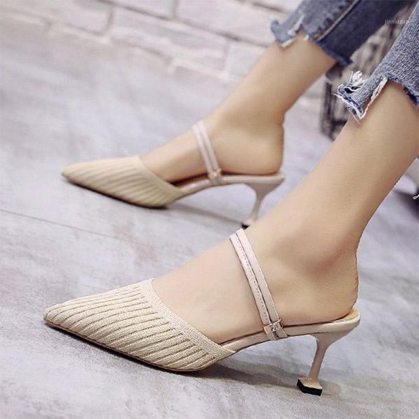 slippers stretch knitting high heels dress shoes 2021 summer autumn women rhinestone slip on sandals square thin pumps1, Black
slippers stretch knitting high heels dress shoes 2021 summer autumn women rhinestone slip on sandals square thin pumps1, Black