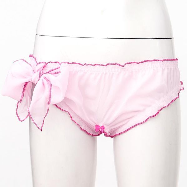 women's panties womens lingerie ruffle trim crotchless underwear bowknot self-tie chiffon strap underpants elastic waistband low waist, Black;pink
women's panties womens lingerie ruffle trim crotchless underwear bowknot self-tie chiffon strap underpants elastic waistband low waist, Black;pink