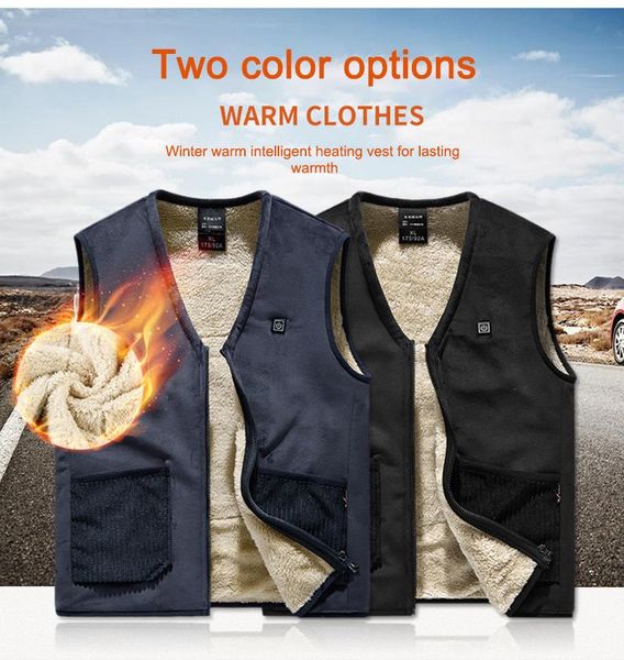 men's vests autumn winter rechargeable heating vest men women outdoor knitted clothing flexible warm coat with usb smart, Black;white
men's vests autumn winter rechargeable heating vest men women outdoor knitted clothing flexible warm coat with usb smart, Black;white