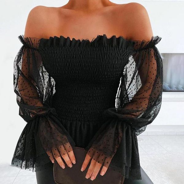 women's blouses & shirts women blouse skin-friendly pullover ruffle edge stitching fashion off shoulder lantern sleeve, White
women's blouses & shirts women blouse skin-friendly pullover ruffle edge stitching fashion off shoulder lantern sleeve, White