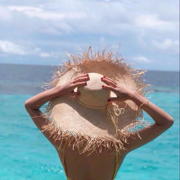 wide brim hats straw hat women summer beach casual uv protect travel cap ladies natural raffia holiday panama caps, Blue;gray
wide brim hats straw hat women summer beach casual uv protect travel cap ladies natural raffia holiday panama caps, Blue;gray