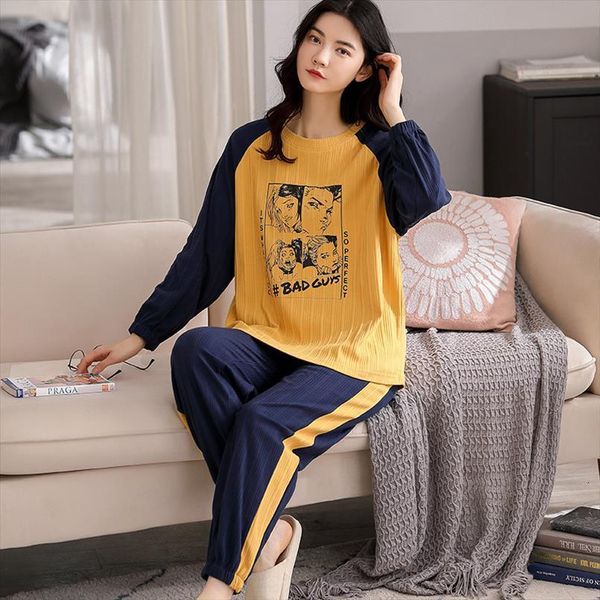 100% combed cotton long sleeved womens sleepwears trousers autumn spring pajamas set multicolor printed ladies pijama de mujer, Black;red
100% combed cotton long sleeved womens sleepwears trousers autumn spring pajamas set multicolor printed ladies pijama de mujer, Black;red