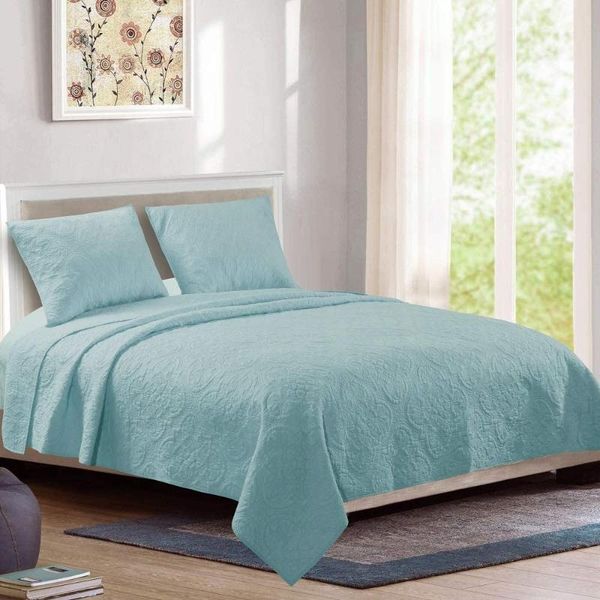 comforters & sets 100% cotton quilted set,2 pillow shams and 1 soft coverlet, prewashed 3pc oversized luxury quilt set/coverlet set/beds
comforters & sets 100% cotton quilted set,2 pillow shams and 1 soft coverlet, prewashed 3pc oversized luxury quilt set/coverlet set/beds