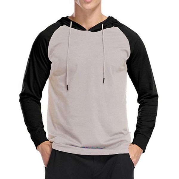 men's hoodies & sweatshirts men shirt contrast colors round neck hooded casual male hoodie for daily wear, Black
men's hoodies & sweatshirts men shirt contrast colors round neck hooded casual male hoodie for daily wear, Black