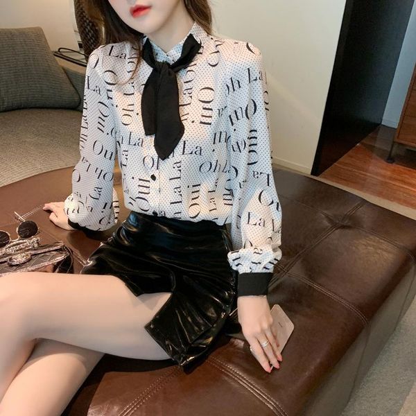 women's blouses & shirts real po 2021 spring dress light ripe bow tie chiffon shirt design feeling foreign style, White
women's blouses & shirts real po 2021 spring dress light ripe bow tie chiffon shirt design feeling foreign style, White