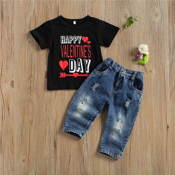 clothing sets 2pcs clothes set kid happy valentine's day letter print crew neck short sleeve and ripped jeans long pants 1-5y, White
clothing sets 2pcs clothes set kid happy valentine's day letter print crew neck short sleeve and ripped jeans long pants 1-5y, White