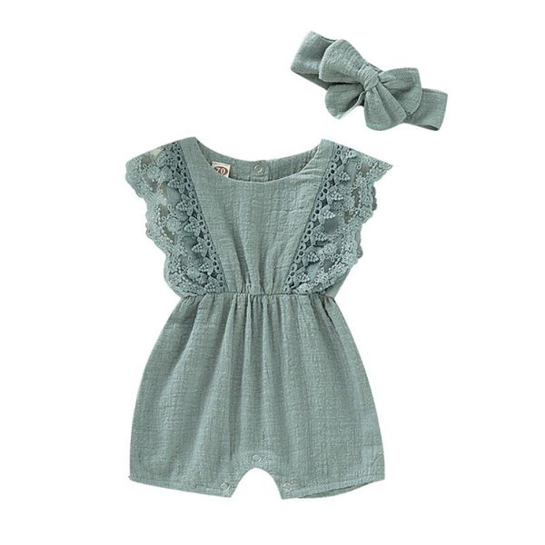jumpsuits summer baby girl rompers born clothes toddler flare sleeve solid lace design romper jumpsuit with headband, Blue
jumpsuits summer baby girl rompers born clothes toddler flare sleeve solid lace design romper jumpsuit with headband, Blue