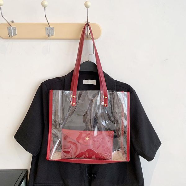 evening bags women's transparent beach bag large capacity female summer travel tote simple ladies shoulder underarm handbags bolso muje
evening bags women's transparent beach bag large capacity female summer travel tote simple ladies shoulder underarm handbags bolso muje