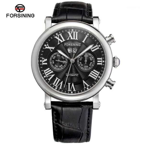 classic luxury stainless steel case black dial roman numbers silver color bezel reloj hombre men automatic watch fsg9407m3s2 wristwatches, Slivery;brown
classic luxury stainless steel case black dial roman numbers silver color bezel reloj hombre men automatic watch fsg9407m3s2 wristwatches, Slivery;brown