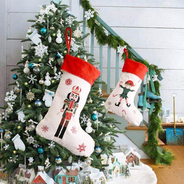 christmas decorations linen stockings gift bag fireplace decoration socks year candy gifts bags holder 
christmas decorations linen stockings gift bag fireplace decoration socks year candy gifts bags holder