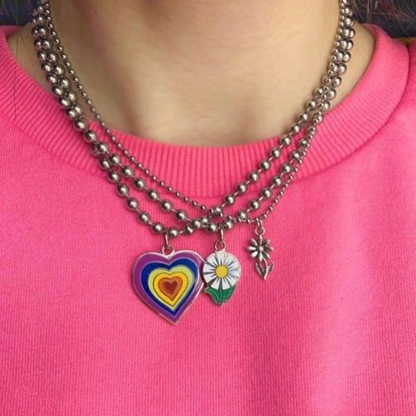 pendant necklaces vintage heart colorful butterfly cow necklace women harajuku 90s animal cartoon choker trendy jewelry, Silver
pendant necklaces vintage heart colorful butterfly cow necklace women harajuku 90s animal cartoon choker trendy jewelry, Silver