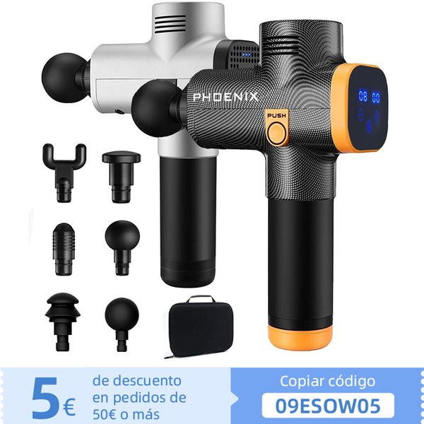 percussion massage gun phoenix a2 silver body massager electric 6 heads pistol massager phoenix mg49127
percussion massage gun phoenix a2 silver body massager electric 6 heads pistol massager phoenix mg49127