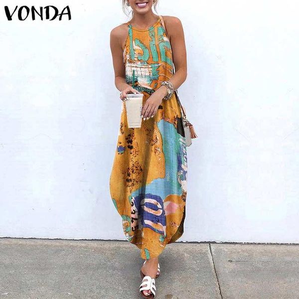 casual dresses s-5xl party holiday dress 2021 vonda women o neck sleeveless vintage printed plus size loose asymmetric robe, Black;gray
casual dresses s-5xl party holiday dress 2021 vonda women o neck sleeveless vintage printed plus size loose asymmetric robe, Black;gray