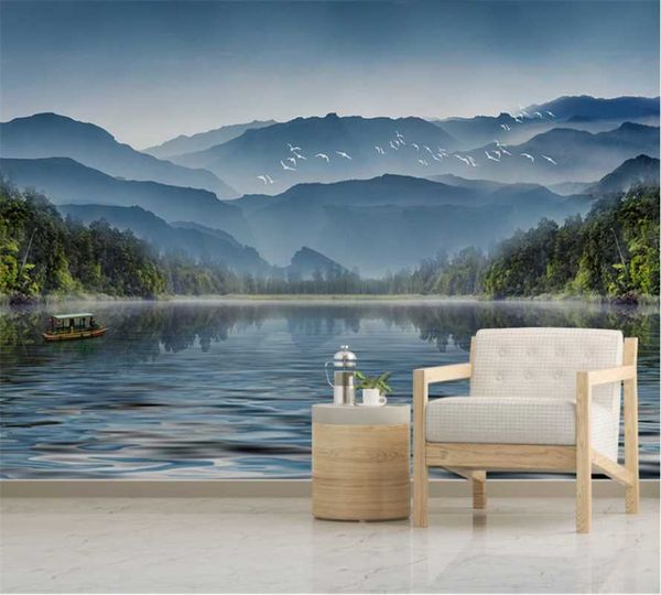 customized 3d wallpaper mural new chinese style ink painting landscape tv sofa background wall
customized 3d wallpaper mural new chinese style ink painting landscape tv sofa background wall