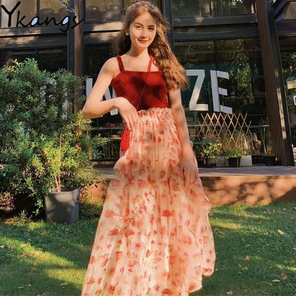 2021 summer elegant floral print ruffles women kawaii elastic waist chiffon a-line female skirt party long tulle skirts lolita orqo, Black
2021 summer elegant floral print ruffles women kawaii elastic waist chiffon a-line female skirt party long tulle skirts lolita orqo, Black