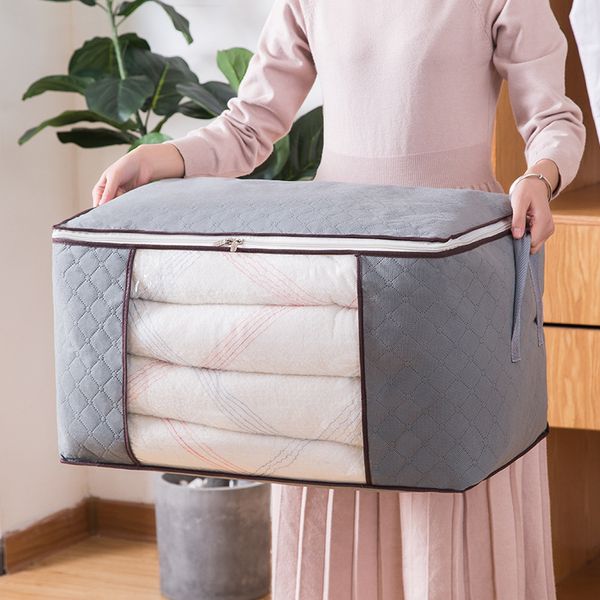 quilt oversized duffel clothes organizer bag non-woven fabric storage moving packing bags
quilt oversized duffel clothes organizer bag non-woven fabric storage moving packing bags