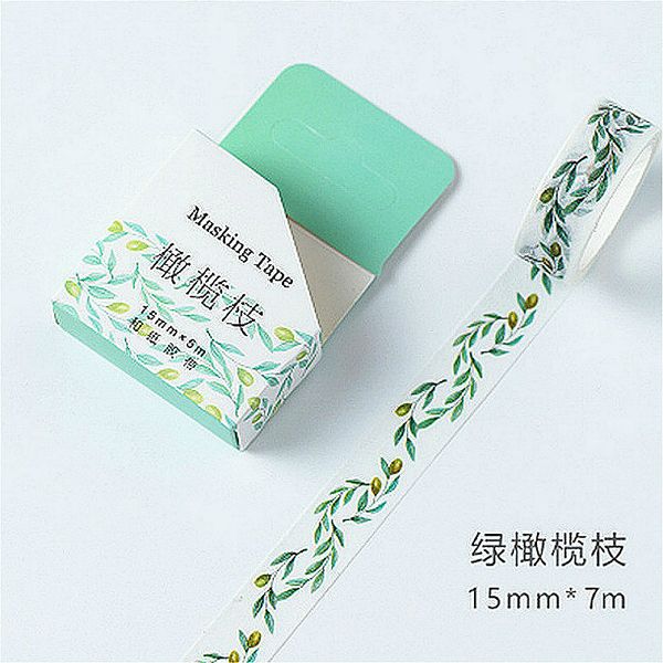 3Pieces/Lot 1pcs Green Olive Branch Hand Account Album Decorative Water Color Washi Tape Office Adhesive Tape1.5CM*7M Stationery Sticke 2016
3Pieces/Lot 1pcs Green Olive Branch Hand Account Album Decorative Water Color Washi Tape Office Adhesive Tape1.5CM*7M Stationery Sticke 2016