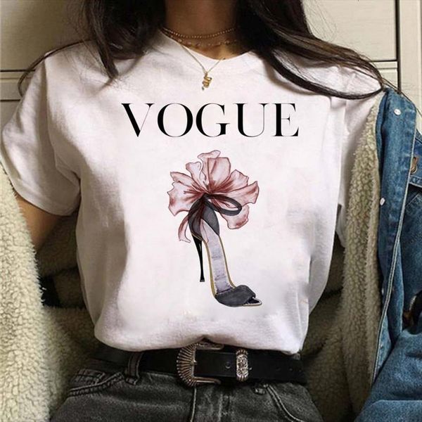 vogue high heels graphic womens print short sleeve o neck casual harajuku mujer, White
vogue high heels graphic womens print short sleeve o neck casual harajuku mujer, White