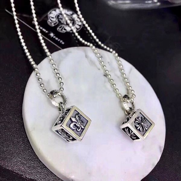 factory wholesale s925 croquet cross scout flower necklace men's and women's square sieve pendant fashion yuan sufeng hea/rtsch/ro
factory wholesale s925 croquet cross scout flower necklace men's and women's square sieve pendant fashion yuan sufeng hea/rtsch/ro