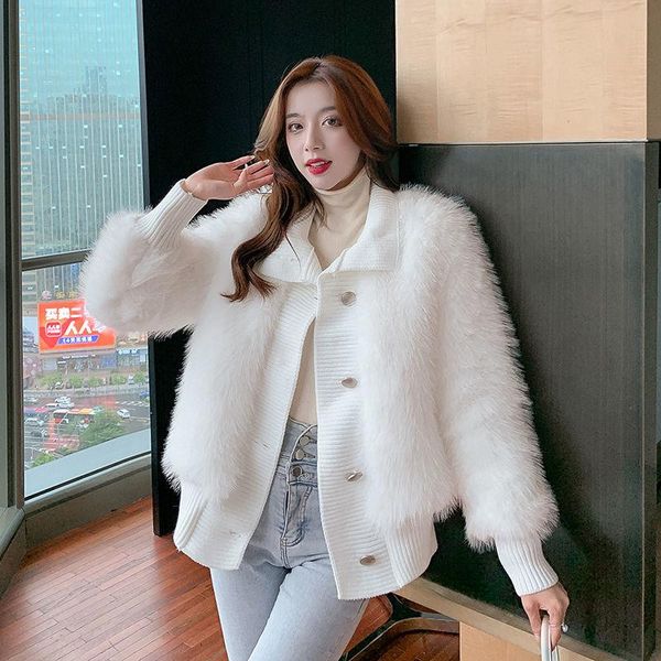 women's fur & faux women 2022 winter short plush jackets female slim warm patchwork coats ladies long sleeve casual outwear y923, Black
women's fur & faux women 2022 winter short plush jackets female slim warm patchwork coats ladies long sleeve casual outwear y923, Black