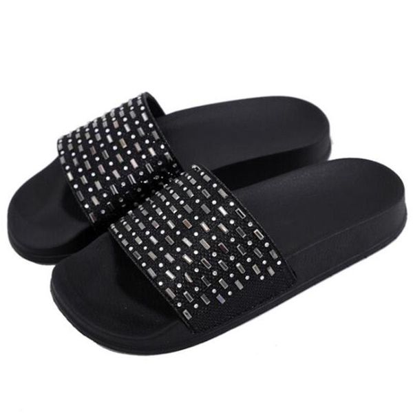 slippers for women home indoor footwear summer fashion crystal flat shoes female glitter outdoor casual ladies slippers qq362, Black
slippers for women home indoor footwear summer fashion crystal flat shoes female glitter outdoor casual ladies slippers qq362, Black