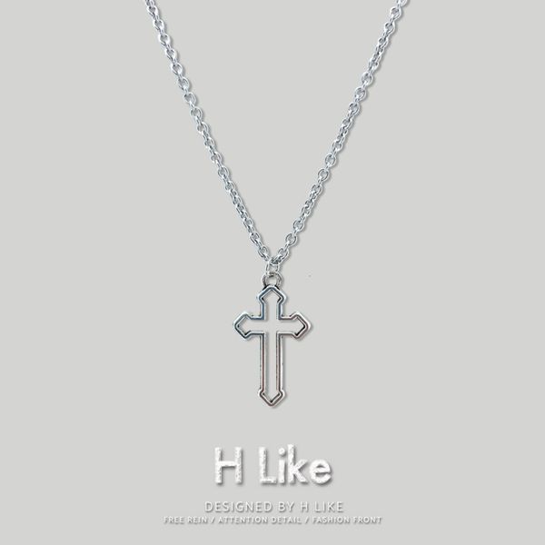 personalized design cross necklace titanium steel does not fade, fashionable men hip street women accessories pendant creative network red, Silver
personalized design cross necklace titanium steel does not fade, fashionable men hip street women accessories pendant creative network red, Silver