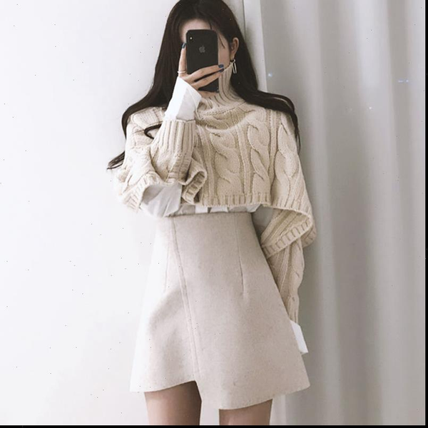 cropped sweater women turtleneck oversized long sleeve autumn winter apricot jumper korean harajuku outwear twisted loose v991, White;black
cropped sweater women turtleneck oversized long sleeve autumn winter apricot jumper korean harajuku outwear twisted loose v991, White;black
