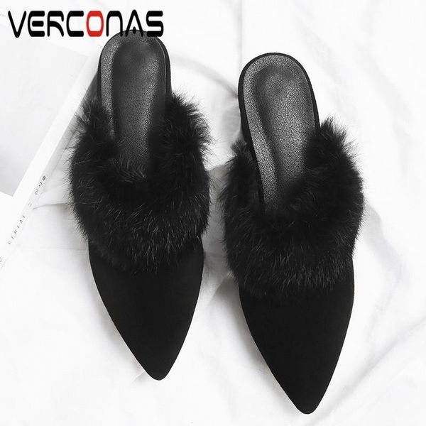 dress shoes verconas 2021 mules woman sandals pumps kid suede classic design feather decoration pointed toe square heeled, Black
dress shoes verconas 2021 mules woman sandals pumps kid suede classic design feather decoration pointed toe square heeled, Black