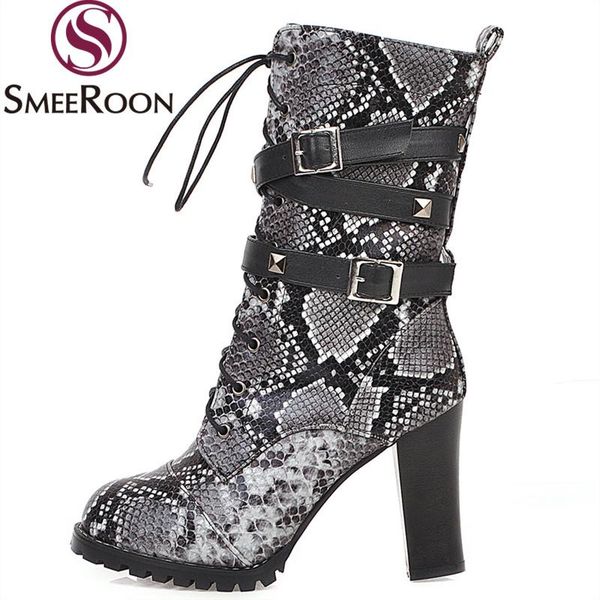 boots smeeroon plus size 34-48 ankle for women snake printed buckle high heels ladies autumn shoes, Black
boots smeeroon plus size 34-48 ankle for women snake printed buckle high heels ladies autumn shoes, Black