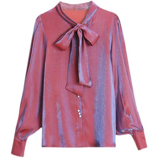 perhaps u women fashion long sleeves satin blouse vintage femme bowknot o-neck street shirts elegant imitation silk blouse b3039 210529, White
perhaps u women fashion long sleeves satin blouse vintage femme bowknot o-neck street shirts elegant imitation silk blouse b3039 210529, White