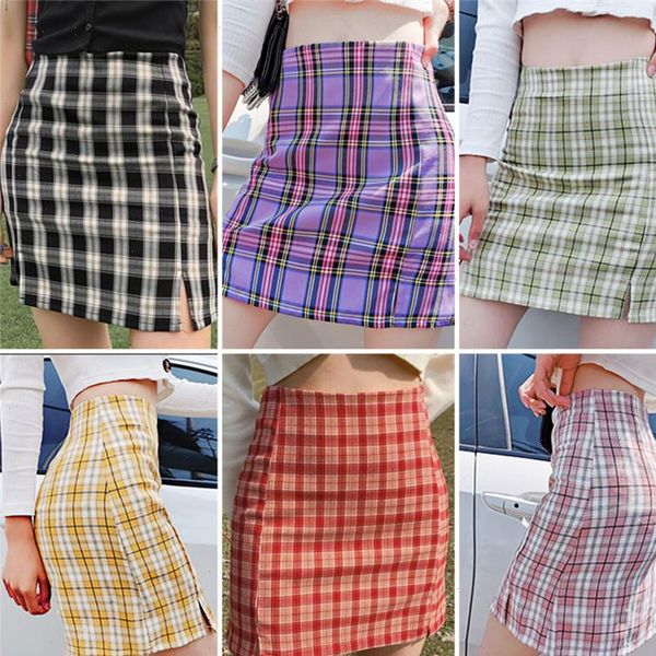 vintage plaid side split bodycon mini skirt women bottoms streetwear casual a line basic ladies sheath skirts jupe femme, Black
vintage plaid side split bodycon mini skirt women bottoms streetwear casual a line basic ladies sheath skirts jupe femme, Black