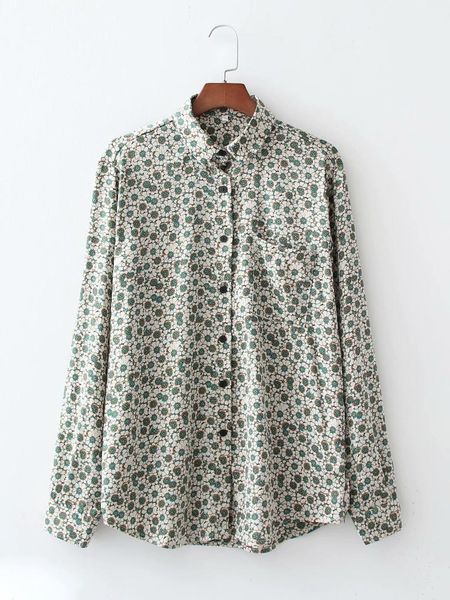 women's blouses & shirts xd-3422 printed shirt korean wholesale 2021 spring casual single pocket top, White
women's blouses & shirts xd-3422 printed shirt korean wholesale 2021 spring casual single pocket top, White