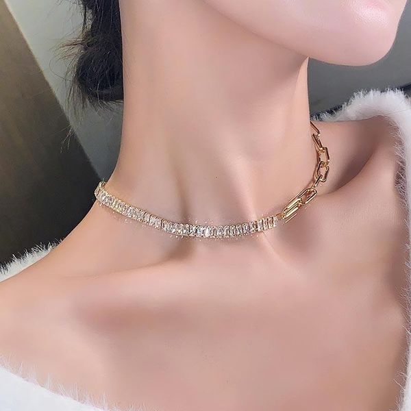 chokers fashiong edition exquisite web celebrity zircon necklace personalized bone chain mix and match jewelry, Golden;silver
chokers fashiong edition exquisite web celebrity zircon necklace personalized bone chain mix and match jewelry, Golden;silver