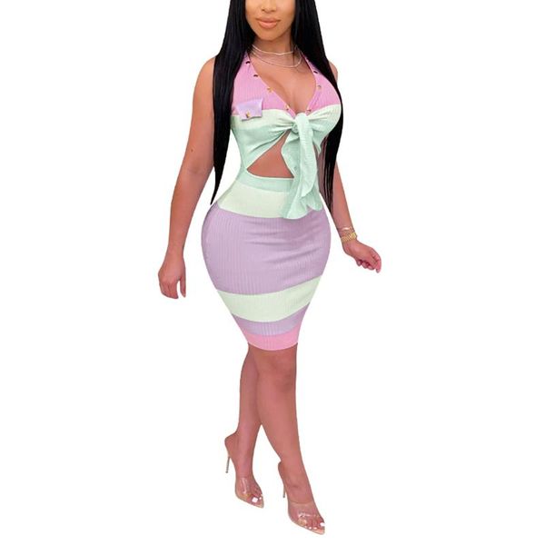 women's swimwear women\u2021s casual sleeveless short dress fashion contrast color stripe bandage hollow tight, White;black
women's swimwear women\u2021s casual sleeveless short dress fashion contrast color stripe bandage hollow tight, White;black