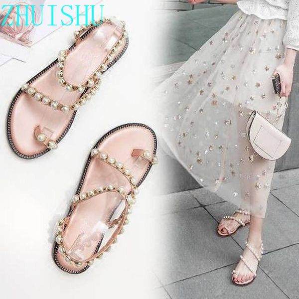 2021 korean version of pearl travel sandals female vacation summer students all-match flip-flops roman beach comfortable shoe, Black
2021 korean version of pearl travel sandals female vacation summer students all-match flip-flops roman beach comfortable shoe, Black