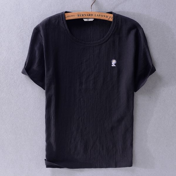 2021 summer new style short sleeve linen shirt men brand fashion t-shirt mens solid black t shirts male tshirt camisa chemise bpxu, White
2021 summer new style short sleeve linen shirt men brand fashion t-shirt mens solid black t shirts male tshirt camisa chemise bpxu, White