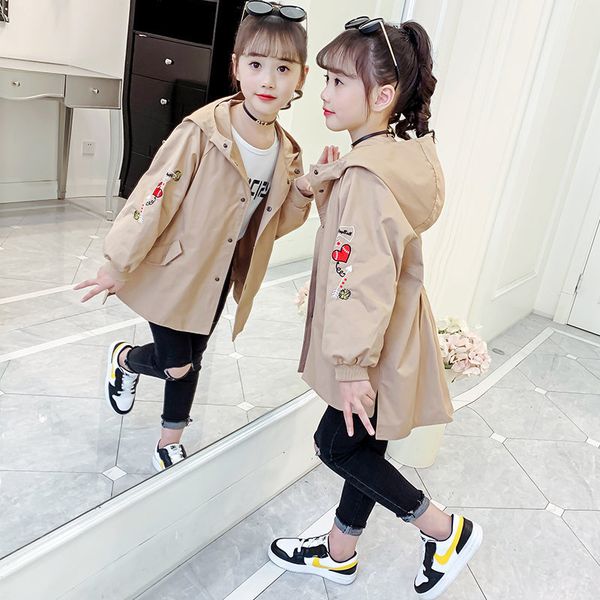 2021 new trench teenage blunt girls autumn embroidered coats kids fashion clothes school 8 10-12 year o3zv, Blue;gray
2021 new trench teenage blunt girls autumn embroidered coats kids fashion clothes school 8 10-12 year o3zv, Blue;gray