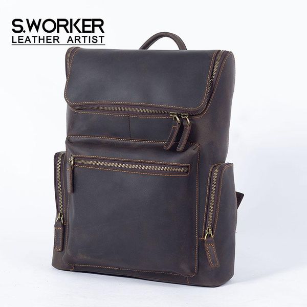backpack s.worker vintage genuine leather lapbag full-grain handmade travel schoolbag 2021 crazy-horse
backpack s.worker vintage genuine leather lapbag full-grain handmade travel schoolbag 2021 crazy-horse