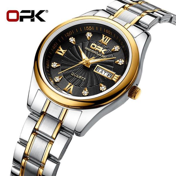 wristwatches opk womens dress watches 2021 golden black white classic stainless steel waterproof wristwatch fashion 8103, Slivery;brown
wristwatches opk womens dress watches 2021 golden black white classic stainless steel waterproof wristwatch fashion 8103, Slivery;brown