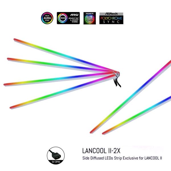 fans & coolings lian li side diffused leds strip for lancool ii panel pc decoration, 5v argb m/b sync, 395mm 37 leds, lancool-ii-2x
fans & coolings lian li side diffused leds strip for lancool ii panel pc decoration, 5v argb m/b sync, 395mm 37 leds, lancool-ii-2x