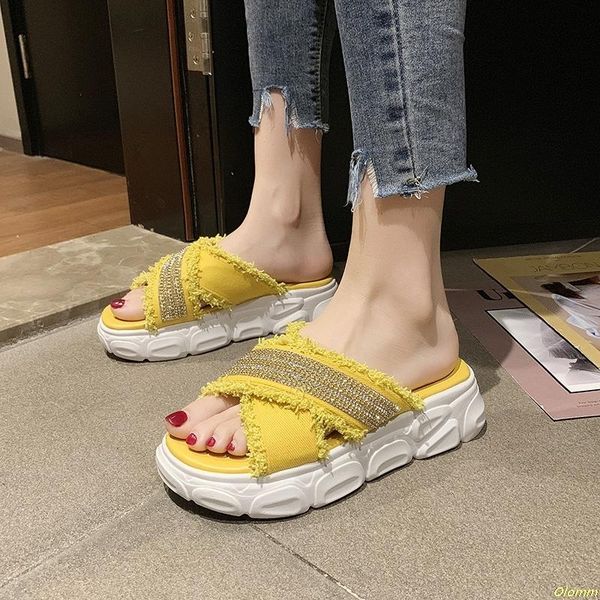 slippers summer rhinestone casual flats women sandals shoes woman breathable comfortable non-slip ladies platform sandal, Black
slippers summer rhinestone casual flats women sandals shoes woman breathable comfortable non-slip ladies platform sandal, Black