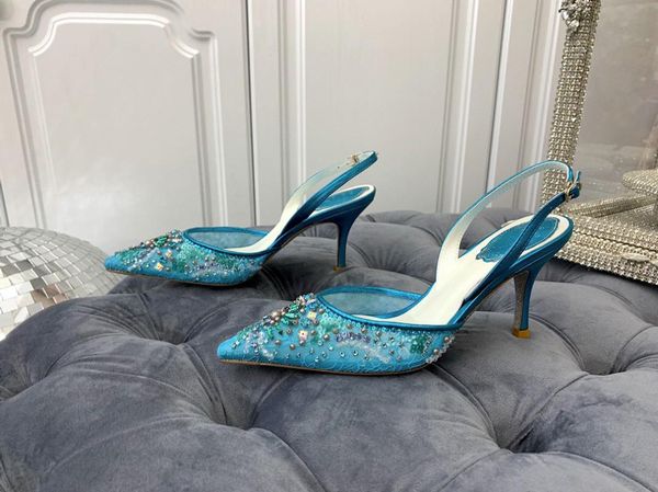 sandals crystal inlaid lace pointed women's open heel wedding shoes high heels single, Black
sandals crystal inlaid lace pointed women's open heel wedding shoes high heels single, Black
