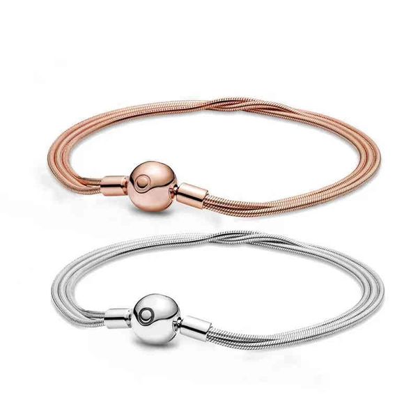 luxury rose gold multi snake chain bracelet 925 sterling sier women fashion digner jewelry diy charm original poison making, Golden;silver
luxury rose gold multi snake chain bracelet 925 sterling sier women fashion digner jewelry diy charm original poison making, Golden;silver
