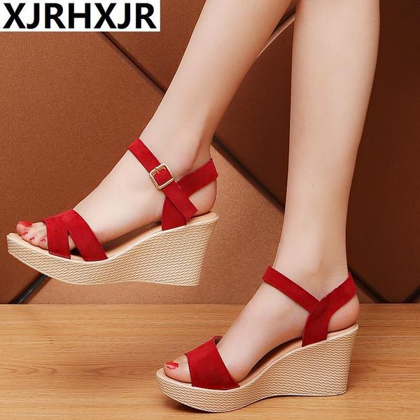 dress shoes summer buckle women's sandals velvet flock fish mouth fashion high heel platform open toes women gladiator, Black
dress shoes summer buckle women's sandals velvet flock fish mouth fashion high heel platform open toes women gladiator, Black