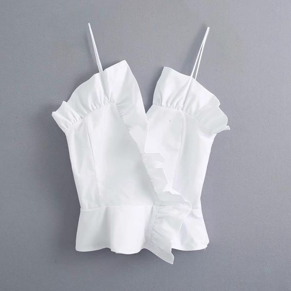 new 2021 women fashion irregular pleat ruffles white sling smock blouse ladies back elastic shirt chic poplin blusas
new 2021 women fashion irregular pleat ruffles white sling smock blouse ladies back elastic shirt chic poplin blusas