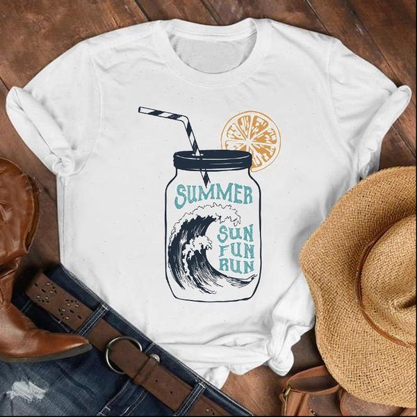 women lady wave summer autumn vacation geometric 90s fashion shirt clothes womens female print t tee graphic t shirt, White
women lady wave summer autumn vacation geometric 90s fashion shirt clothes womens female print t tee graphic t shirt, White