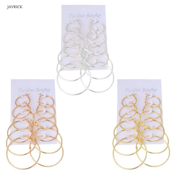hoop & huggie javrick 6pairs/set gold vintage dangle ring big circle earrings women jewelry steampunk ear cilp, Golden;silver
hoop & huggie javrick 6pairs/set gold vintage dangle ring big circle earrings women jewelry steampunk ear cilp, Golden;silver