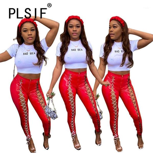 women's pants & capris european style red skinny pencil pant lace up leather slim trousers for woman spring, Black;white
women's pants & capris european style red skinny pencil pant lace up leather slim trousers for woman spring, Black;white