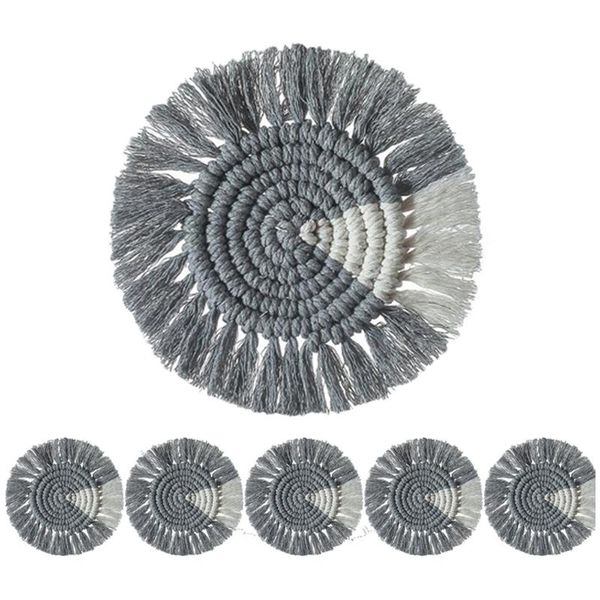 storage baskets woven coasters - 6 pack cotton set handmade waterproof heat resistant round table mats placemats with tassels
storage baskets woven coasters - 6 pack cotton set handmade waterproof heat resistant round table mats placemats with tassels