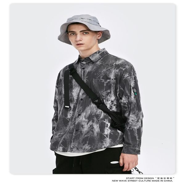 2021 autumn winter new european american fashion brand casual personality tie-dye arc hem loose men's shirt 06yh, White;black
2021 autumn winter new european american fashion brand casual personality tie-dye arc hem loose men's shirt 06yh, White;black